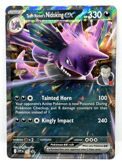 Team Rocket's Nidoking ex - SVP 217 Pokemon TCG Black Star Promo Pokemon Card - Image 1