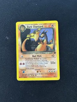 1999 Pokemon Dark Charizard 4/82 Team Rocket HOLO Rare WOTC Vintage - Image 1