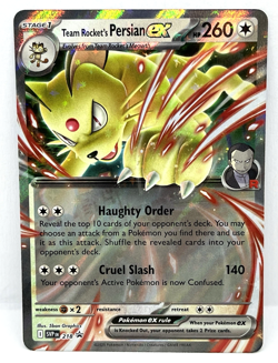 Team Rocket’s Persian ex - SVP 218 Pokemon TCG Black Star Promo Pokemon Card - Image 1