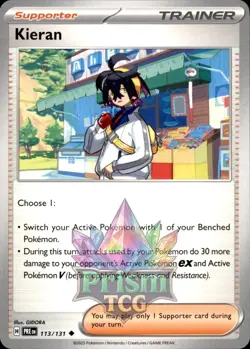 Kieran 113/131 Uncommon Prismatic Evolutions Pokemon - Image 1