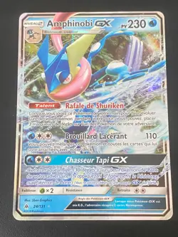 CARTE POKEMON AMPHINOBI GX 24/131 FR ULTRA RARE SL6 LUMIERE INTERDITE - NEUF - Image 1