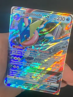 CARTE POKEMON AMPHINOBI GX 24/131 FR ULTRA RARE SL6 LUMIERE INTERDITE - NEUF - Image 2