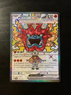 Carte Pokemon : Ogerpon Masque Fourneau EX 192/167 Mascarade Crepusculaire NEUF - Image 1
