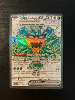 Carte Pokemon : Ogerpon Masque Turquoise EX 190/167 Mascarade Crepusculaire NEUF - Image 1