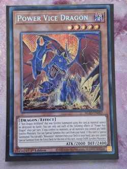 Power Vice Dragon - BLZD-EN002 - Secret Rare - 1st Edition Near Mint Yu-Gi-Oh! - Image 1