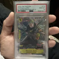 2025 One Piece Roronoa Zoro (Illustration Box Vol.3) OP07-113 PSA 10 Gem Mint - Image 1