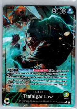 Trafalgar Law (Alternate Art) OP10-022 English Royal Blood - One Piece - NM - Image 1