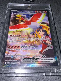 Ethan’s Ho-Oh ex 230/182 rare Pokemon card mint - Image 1
