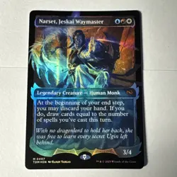 MTG Tarkir Dragonstorm, Narset, Jeskai Waymaster - Ghostfire Showcase Foil - Image 1