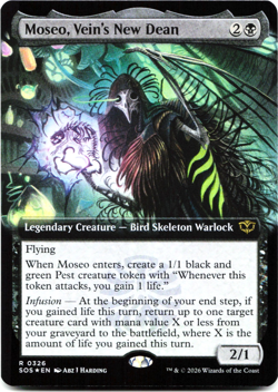 Moseo, vein's New Dean (Extended Art) - FOIL - [Secrets of Strixhaven] MTG 💀 - Image 2