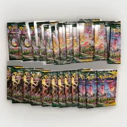 Nintendo Pokemon TCG Sword Shield Evolving Skies Booster Pack Lot of 25 Sealed - Image 1