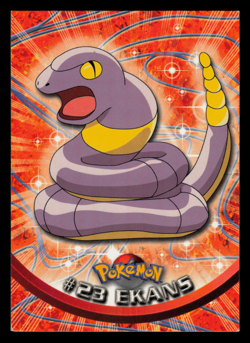 LP - Pokemon Topps Ekans #23 TV Animation Edition Series 1 (Black Logo) - Image 1