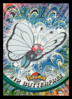 NM - Pokemon Topps Butterfree #12 TV Animation Edition Series 1 (Green Logo) - Image 1