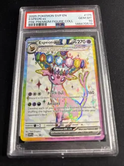 2025 Pokemon Scarlet & Violet Promos #175 Espeon Ex Full Art PSA 10 - Image 1