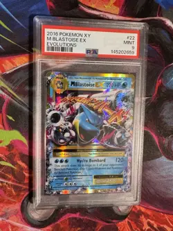 M Blastoise EX 22/108 Full Art Pokemon XY Evolutions Mega #22 MINT PSA 9 - Image 2