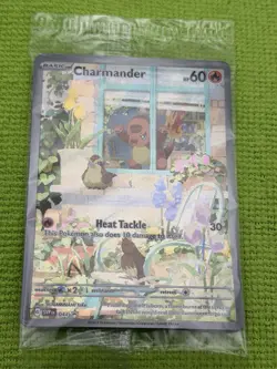 Pokemon TCG 2023 Obsidian Flames Charmander Holo Black Star Promo - Image 4