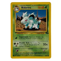 Nidorina 40/64 Uncommon Jungle Unlimited WOTC Pokemon Card Vintage - Image 1
