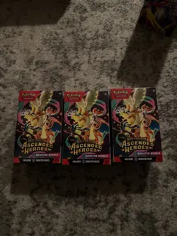 Pokemon, Ascended Heroes, Sealed Lot of 3 Booster Bundles - Image 1