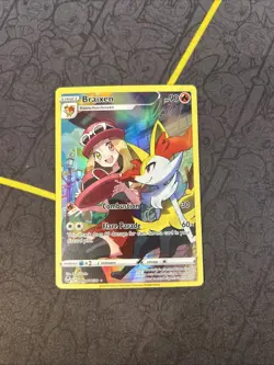 Braixen TG01/TG30 Silver Tempest Trainer Gallery Holo Ultra Rare Pokemon Card NM - Image 1
