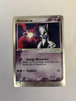 Mewtwo EX 101/109 EX Ruby & Sapphire Lightly Played Pokemon Card - Image 1