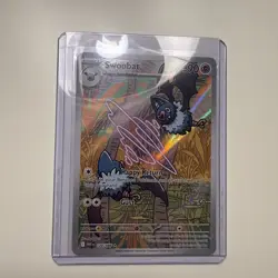 Pokemon TCG Swoobat Illustration Rare 120/086 White Flare Pokemon Card NM - Image 1