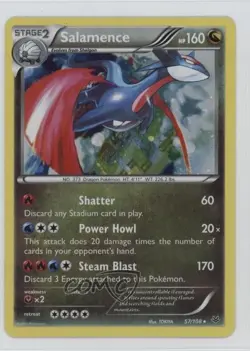 Salamence Holo Pokemon XY Roaring Skies #57 - Image 1