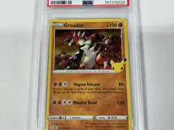 2021 POKEMON CELEBRATIONS #017 GROUDON PSA 10 - Image 3