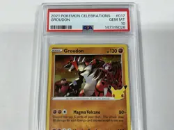 2021 POKEMON CELEBRATIONS #017 GROUDON PSA 10 - Image 4