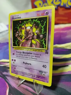 Pokemon Mewtwo TCG Black Star Promos 14 WOTC Regular Promo Card MP Creasing - Image 2