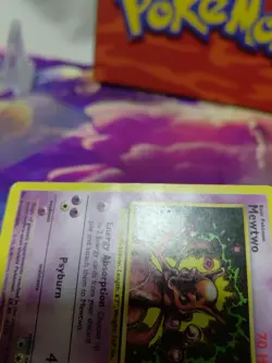 Pokemon Mewtwo TCG Black Star Promos 14 WOTC Regular Promo Card MP Creasing - Image 4