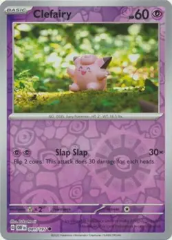 Clefairy 081/197 Reverse Holo OBF Obsidian Flames Pokemon Card NM - Image 1