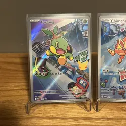 Pokemon Turtwig Chimchar Piplup First Partner Illustration Collection Promo Set - Image 2