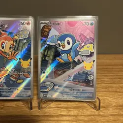 Pokemon Turtwig Chimchar Piplup First Partner Illustration Collection Promo Set - Image 4