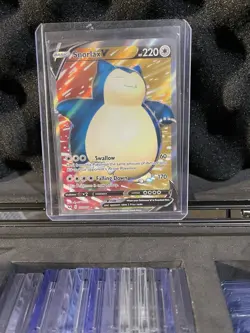 2020 Snorlax V (Full Art) 197/202 Pokemon Sword & Shield Vivid Voltage NM - Image 1
