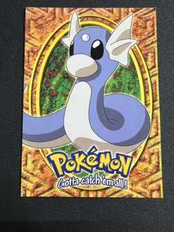 1999 Dratini Topps Pokemon Movie Edition Blue Logo E10 of 12 Non Holo. - Image 1