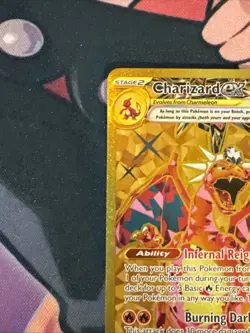 Pokemon Charizard EX Hyper Gold Rare 228/197 Obsidian Flames NM- - Image 3