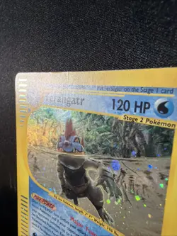 Pokemon Feraligatr 12/147 Aquapolis Holo E-Reader Rare 2002 HP - Image 3