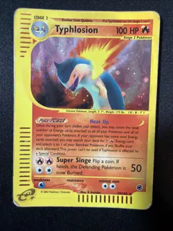 Pokemon TCG Expedition Base Set 28/165 Typhlosion Holo Rare - Image 1