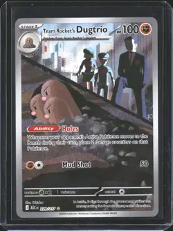 Team Rocket's Dugtrio 239/217 Illustration Rare Ascended Heroes Pokemon NM/M - Image 1