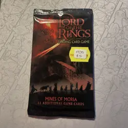 LORD OF THE RINGS TCG MINES OF MORIA SEALED BOOSTER PACK OF 11 CARDS - Image 1