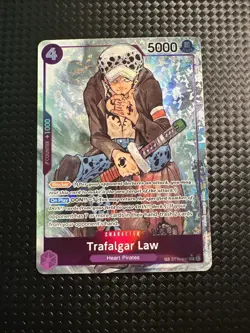 ST10-010 Trafalgar Law One Piece Card Game OP07 Treasure Rare English - Image 2