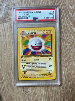 Electrode - 1999 Pokemon Jungle Set - First 1st Edition - PSA 9 - Card #18 - Image 1