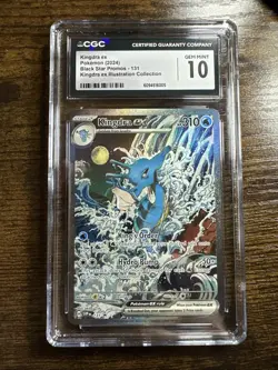 Kingdra ex 131 Kingdra ex Illustration Collection CGC 10 Graded Pokemon Card - Image 1