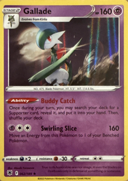 GALLADE - RARE HOLO - ASTRAL RADIANCE - POKEMON CARD TCG - 062/189 - Image 1