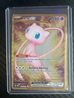 Pokemon TCG Mew EX Metal Gold NM 205/165 Scarlet & Violet 151 Promo Card - Image 4