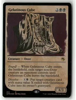 Gelatinous Cube (Showcase) Foil R Adventures in the Forgotten Realms 313 NM - Image 1