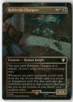 Rohirrim Chargers (Borderless) (Surge Foil) Foil R Commander: The Lord of the Ri - Image 1
