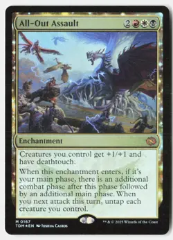 All-Out Assault 167 Promo Pack: Tarkir: Dragonstorm Magic: The Gathering Foil NM - Image 1