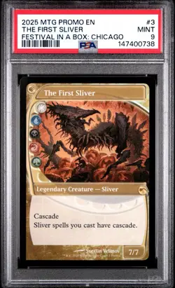2025 MTG Promo EN The First Sliver Festival In A Box: Chicago #3 PSA 9 - Image 1