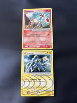 Pokemon TCG Arceus Arceus AR6/9 Holo Holo Rare + Pokemon TCG Arceus AR3/9 Holo - Image 1